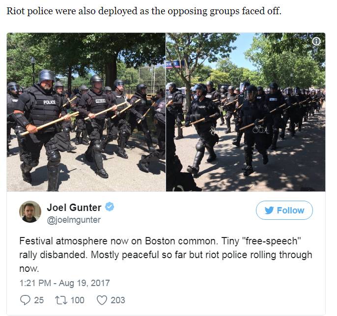 言论自由实为种族主义保护伞，波士顿华人积极参与反制白人至上大游行
