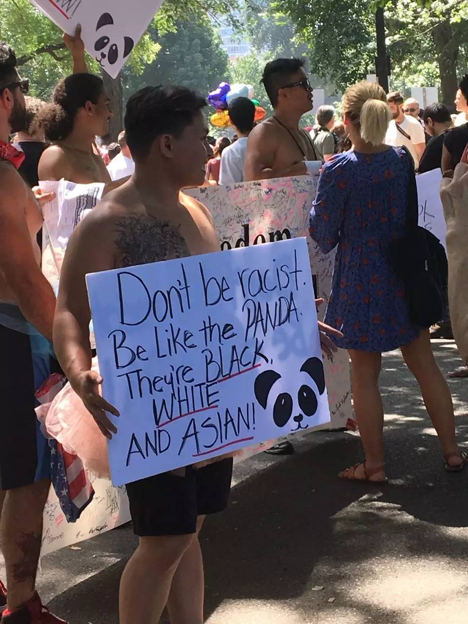 言论自由实为种族主义保护伞，波士顿华人积极参与反制白人至上大游行