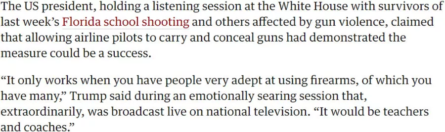 枪击案后,残酷无耻的枪棍政客和有情有义的孩子们